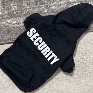 Black Security Hoodie for Pets